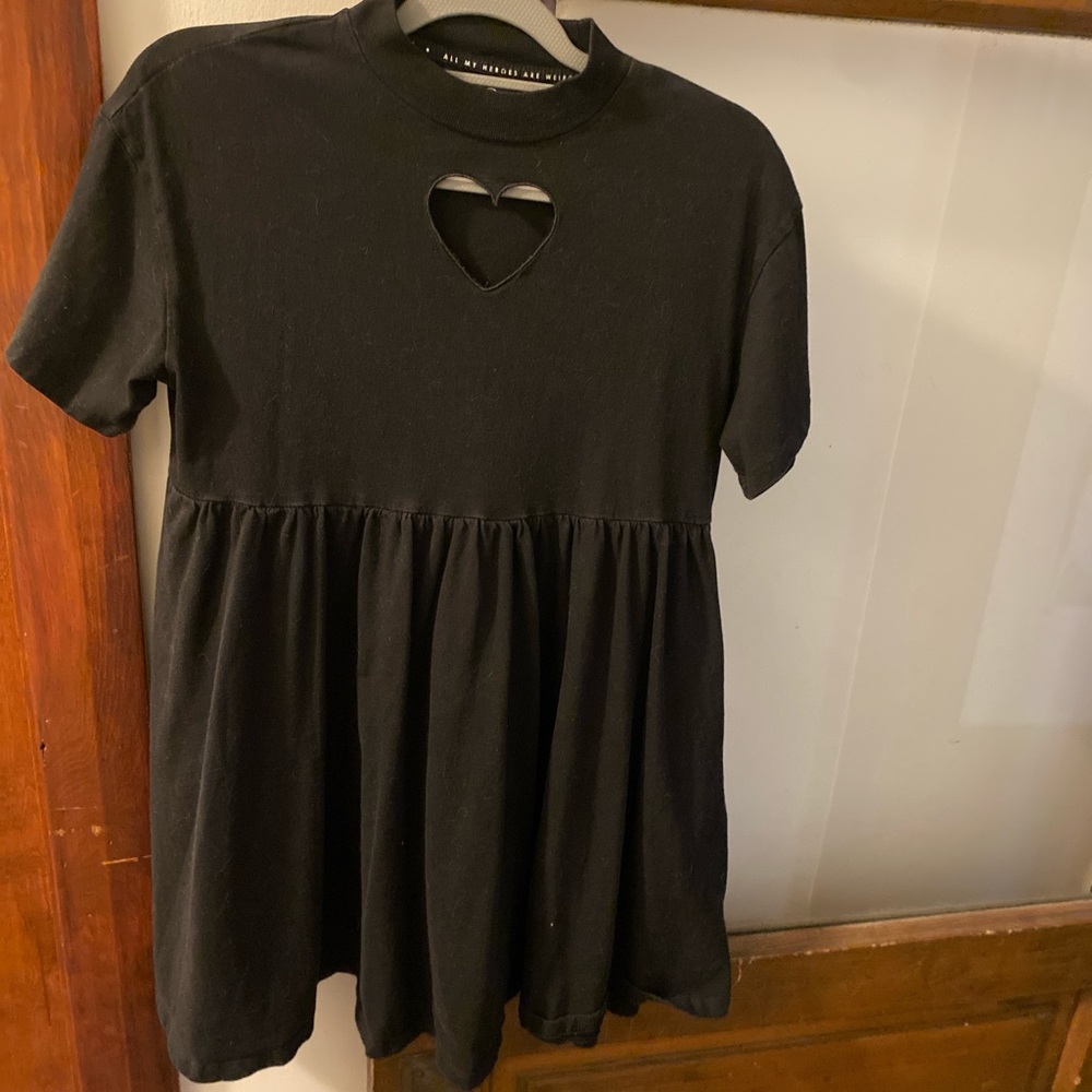 Rare Lazy Oaf heart cut out mini dress!